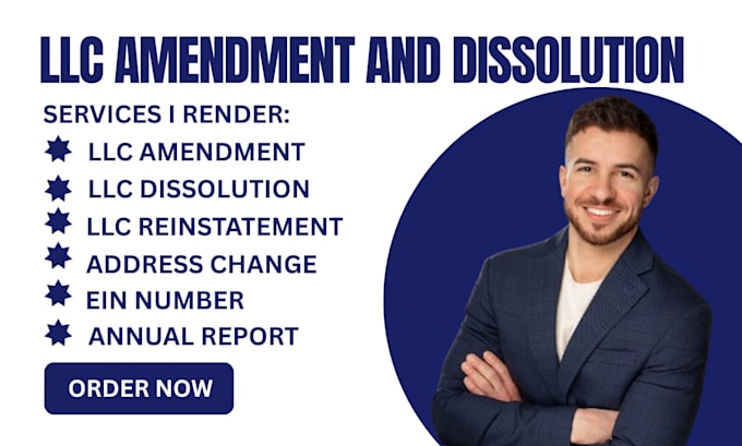 file US llc amendment, dissolution, reinstatement and ein closure