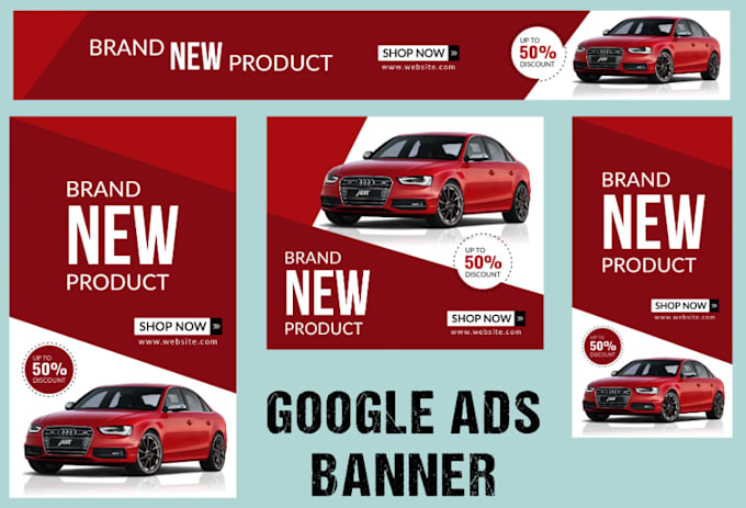 design web banners, website banner ads or image editing