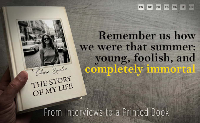 convert your personal life stories into a printed book