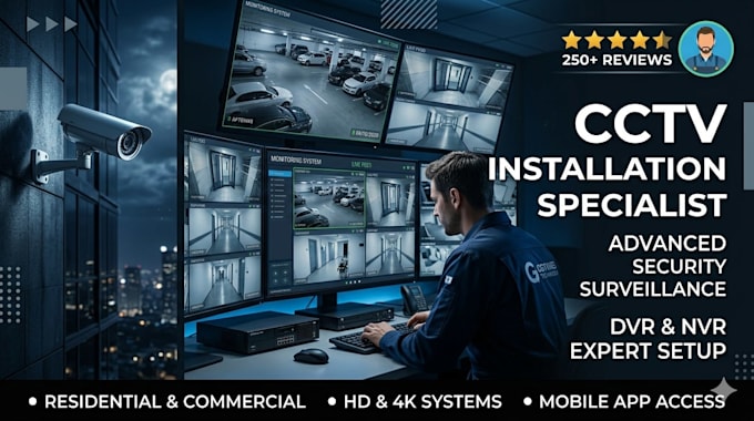 install setup and troubleshoot cctv security camera systems