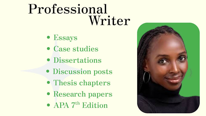 provide apa 7 editing and formatting