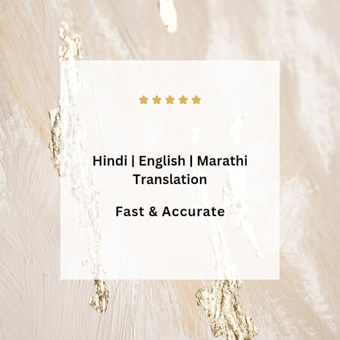 translate hindi ,english and marathi documents accurately