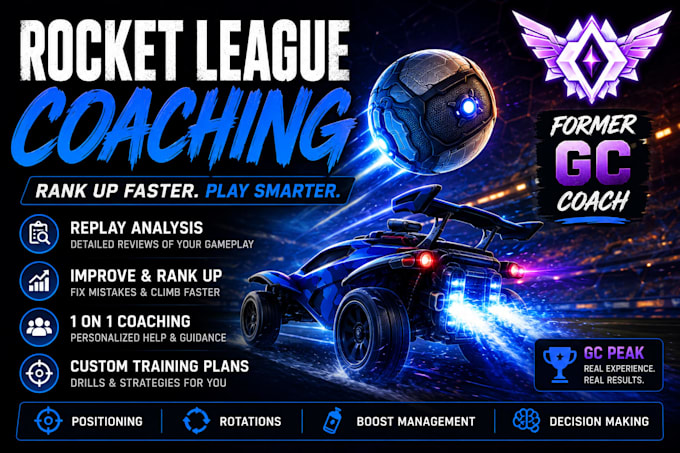 provide rocket league coaching and get you ranking up fast