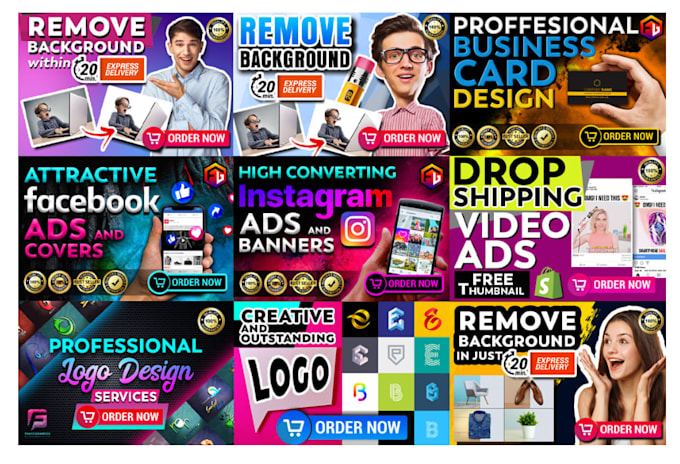design fiverr gig thumbnail and cover