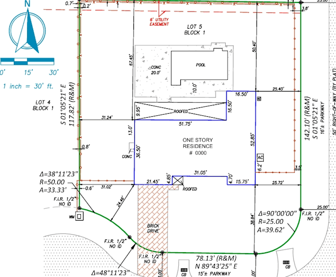 do accurate boundary survey drafting in autocad