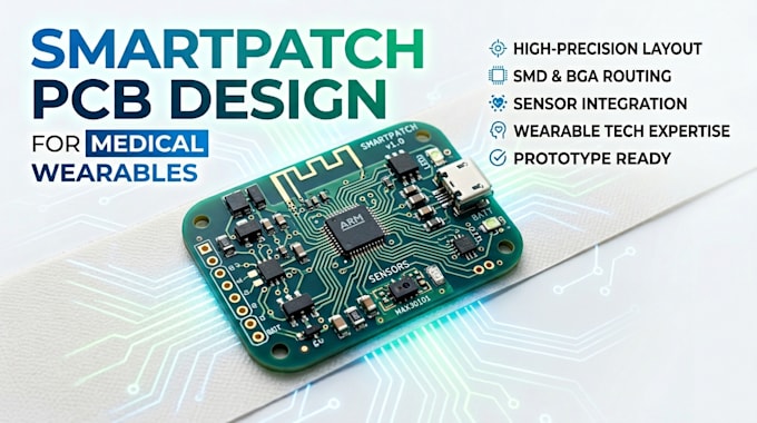 design medical wearable smartpatch pcb in eda