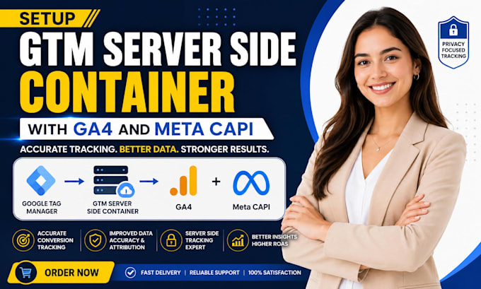 setup gtm server side container with ga4 and meta capi