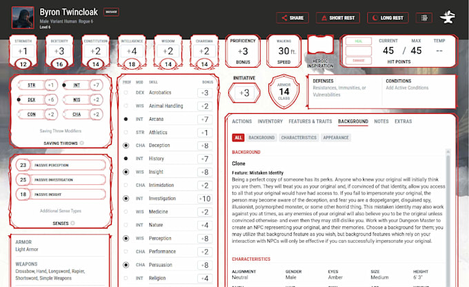 write your dnd or rpg character backstory