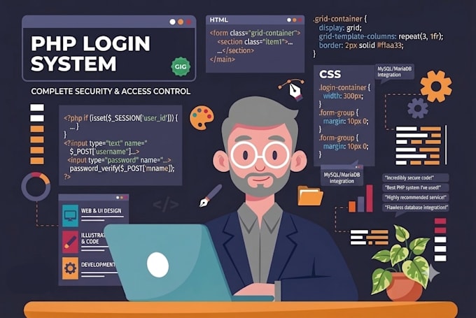 build a secure PHP login and registration system with email verification