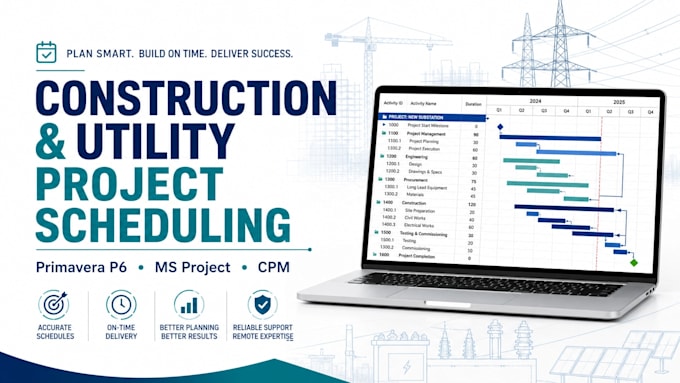 plan and optimize your construction or utility project schedule
