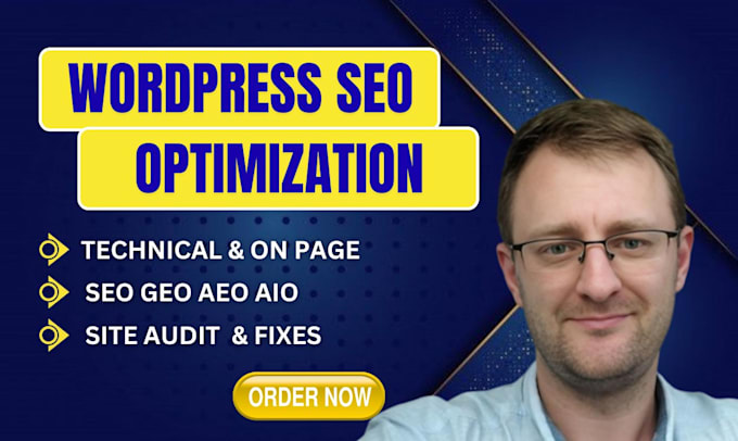 do on page technical SEO audit and fix for wordpress shopify wix