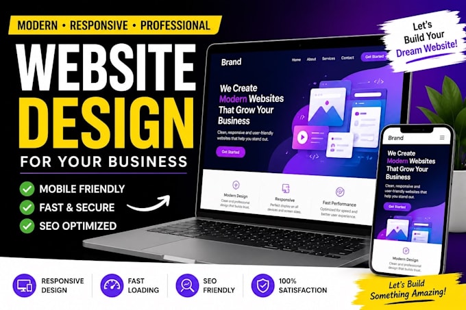 design and build a professional website for your business