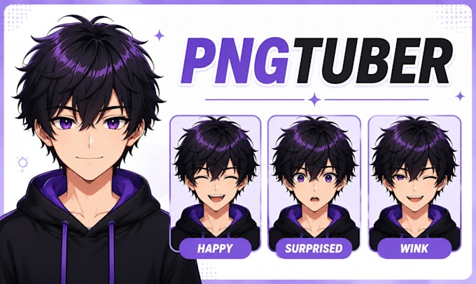 design custom png tuber custom pngtuber model stream v tuber