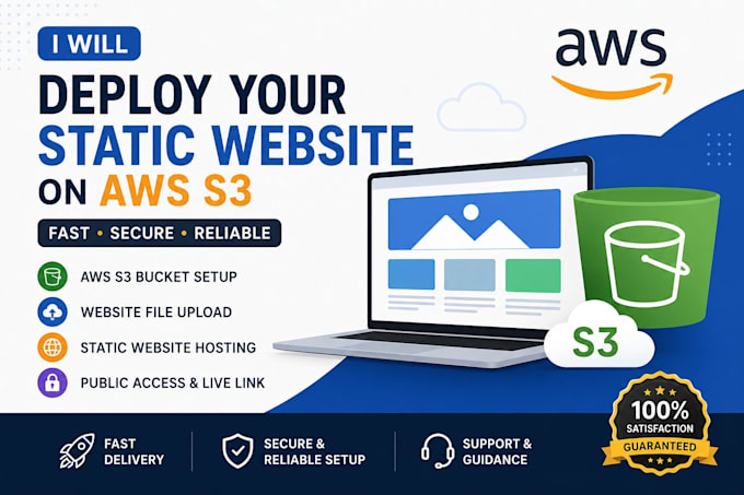 host your website on AWS s3 and make it live