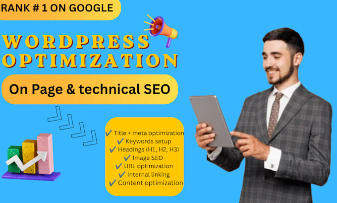 do wordpress on page and technical SEO optimization