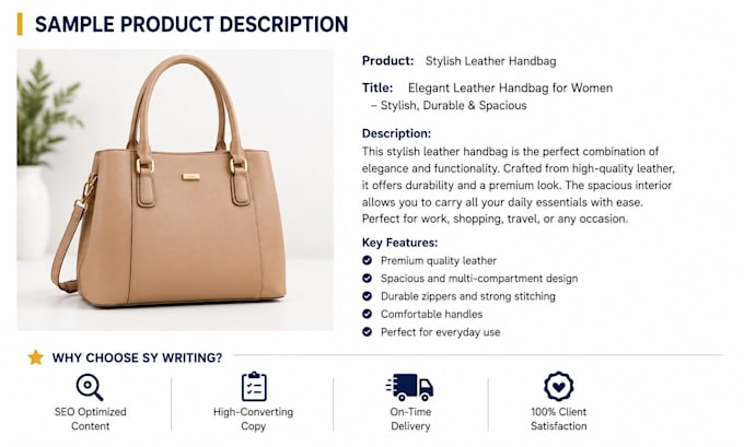 write SEO friendly product descriptions that boost sales