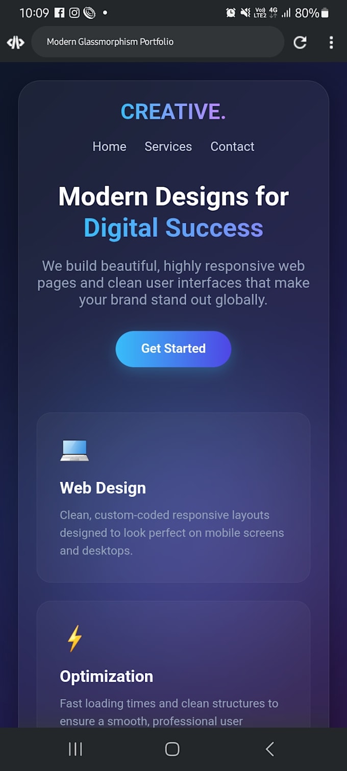 build responsive front end web pages using html css and javascript