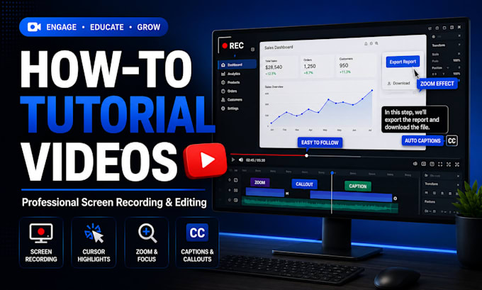 create professional how to tutorial videos for any niche in 24 hrs
