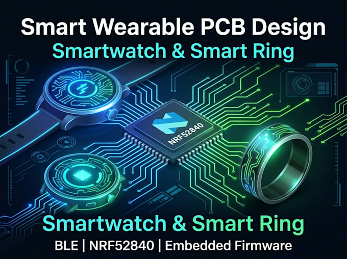 design smart wearable pcb for smartwatch and smart ring