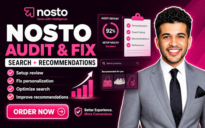 audit fix nosto personalizaton search recommendation setup