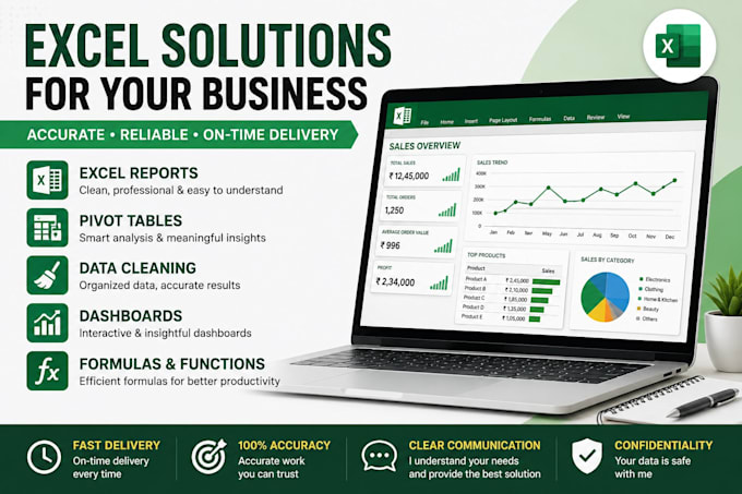 do excel reports, pivot tables and dashboards