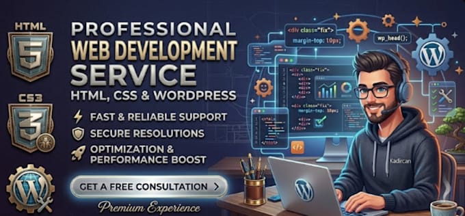 fix HTML, CSS, javascript and wordpress bugs professionally