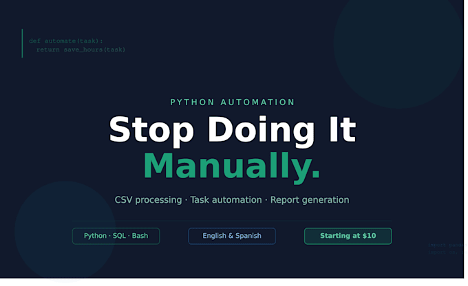automate repetitive tasks with python