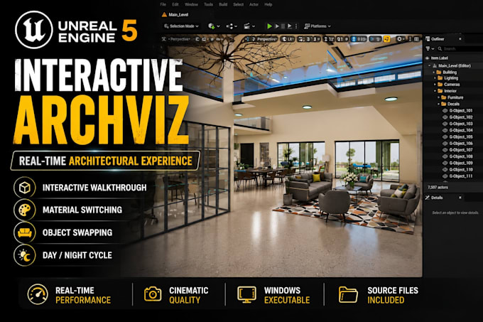 build a realtime interactive archviz walkthrough