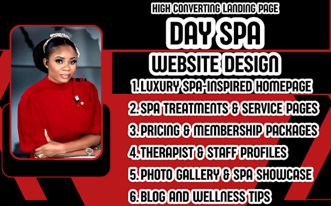 spa website, spa website design, wellness website, day spa website