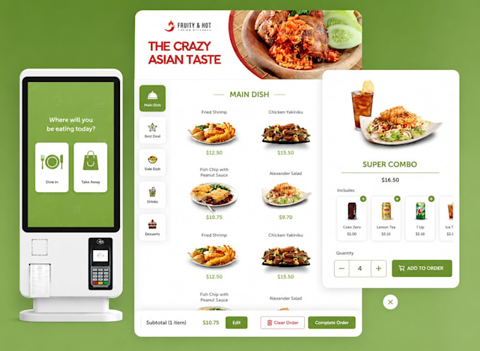 develop self service kiosk software