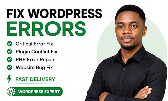 fix wordpress errors bugs critical issues and website problems