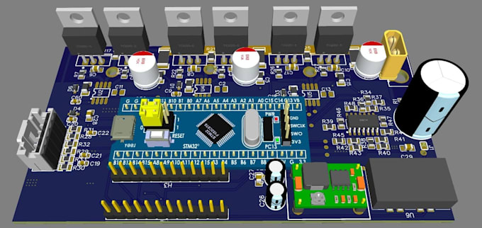 design bldc motor controller pcb for e bike, drone, robotics, and ev application