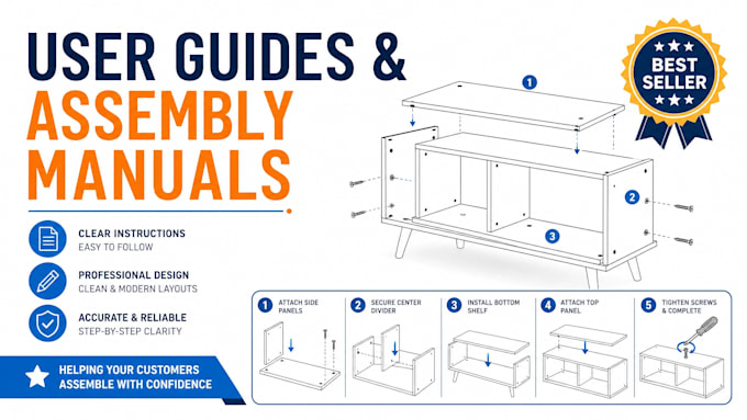 design instruction manual user guide step assembly instruction manual