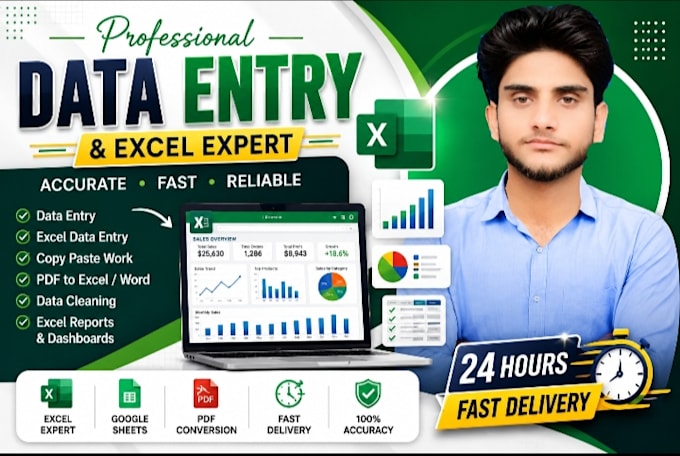 do excel data entry, data cleaning and spreadsheet work