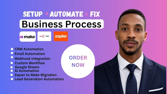 fix make com, make com automation make automation CRM, make com ai agent n8n
