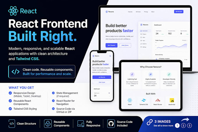build a responsive react frontend for your web app