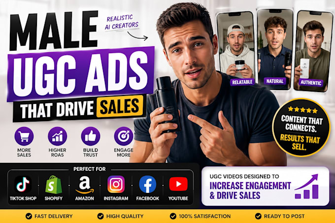 create male ugc ads that drive sales for your brand