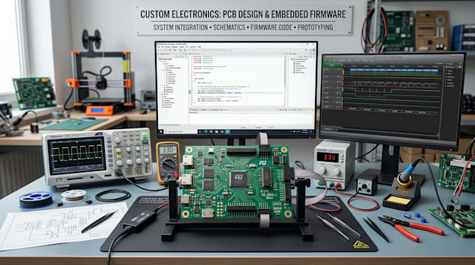 engineer custom electronics with pcb design and embedded firmware development