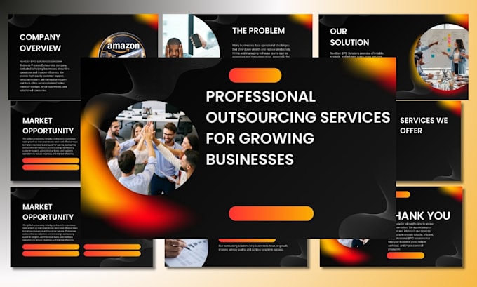 design business presentation pitch deck design google slide canva presentation
