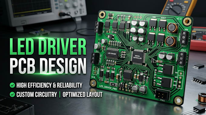design high efficiency led drivers and embedded control pcb systems
