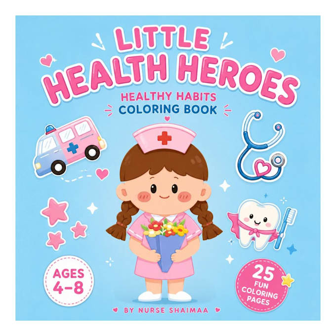 create educational health coloring books for kids