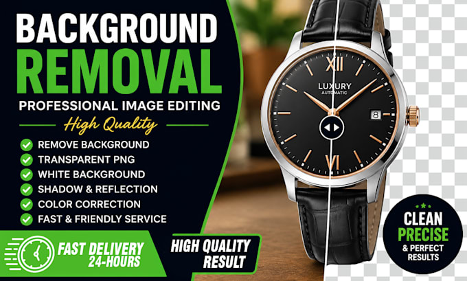 do professional background removal for products and photos