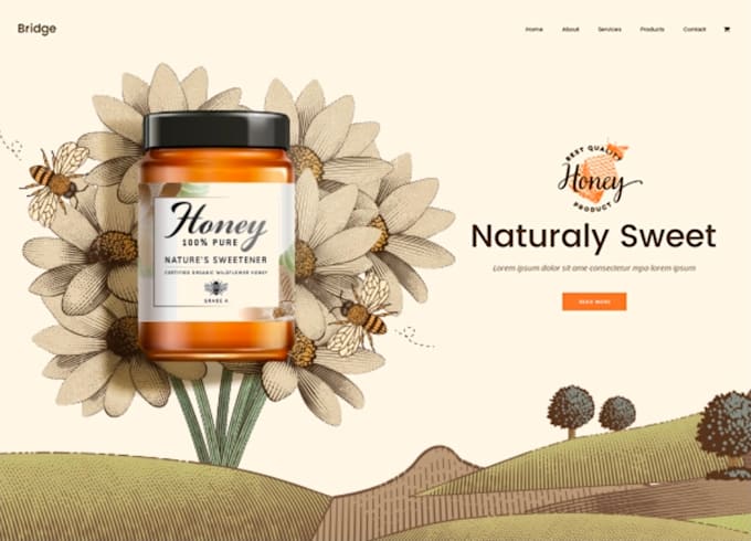 build beekeeping and honey shop website