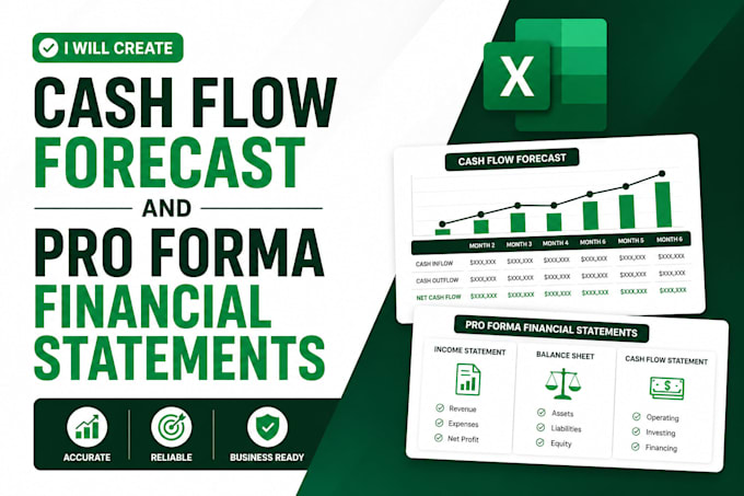 create cash flow forecast and pro forma financial statements
