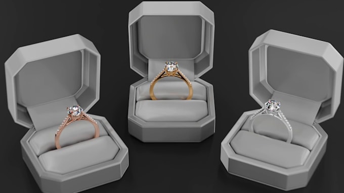 3d jewelry animation video 3d jewelry cad design 3d ring animation 3d cgi video