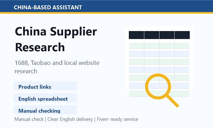 research chinese suppliers and products