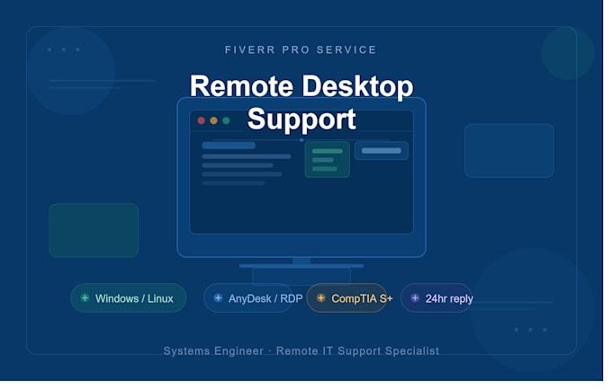 provide expert IT support for desktops and servers