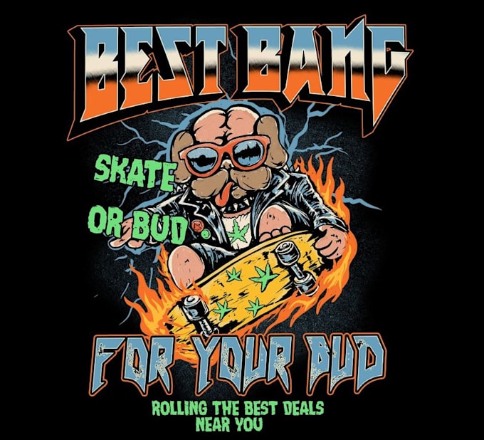 design custom skeleton skate character logo