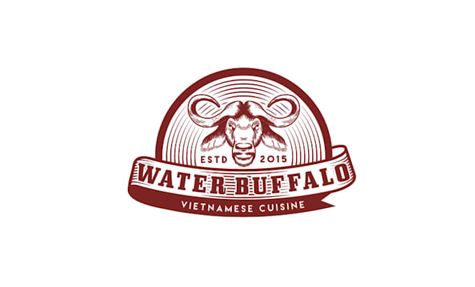 create captivating unique logo for pork roll water buffalo