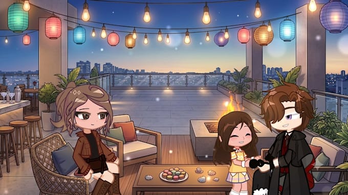 create a custom gacha mini movie animated story
